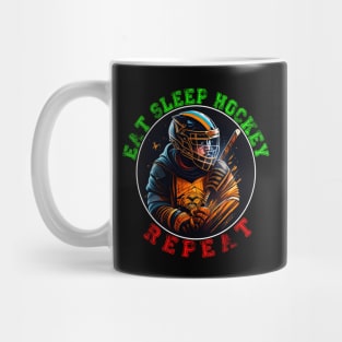 EAT SLEEP HOCKEY REPEAT Mug